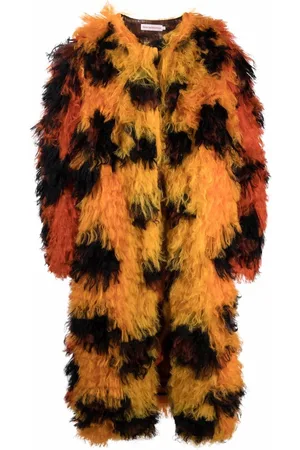 WALTER VAN BEIRENDONCK Leopard faux-fur coat