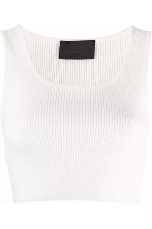 Philipp Plein Signature wool cropped top