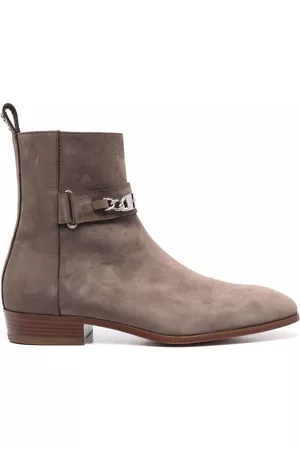 Philipp Plein Nabuk leather ankle boots