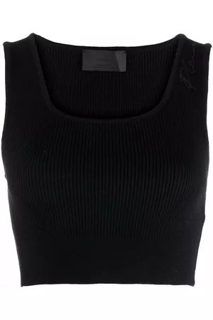 Philipp Plein Signature wool cropped top