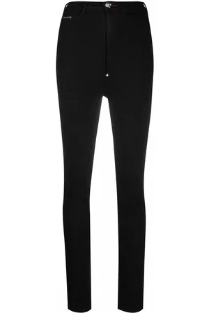 Philipp Plein Super high-waisted denim jeggings