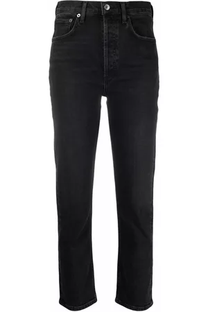AGOLDE High-waisted straight-leg jeans