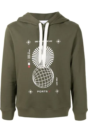 Ports V Graphic print hooded sweatshirt