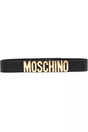 Moschino Leather logo-lettering belt