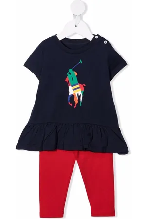 Ralph Lauren Colour-block logo tracksuit set