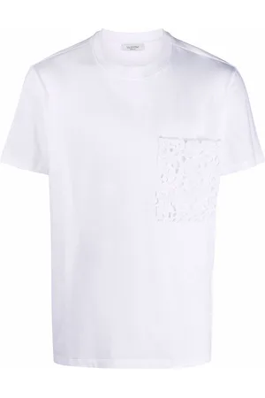 VALENTINO GARAVANI Lace pouch pocket T-shirt