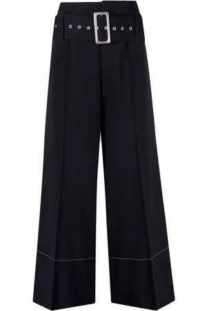 10 CORSO COMO High-waist belted wide-leg trousers