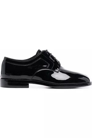 Maison Margiela Tabi patent-leather brogues
