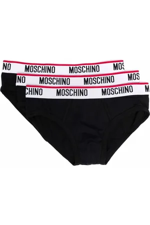 Moschino Logo-waistband three-pack briefs