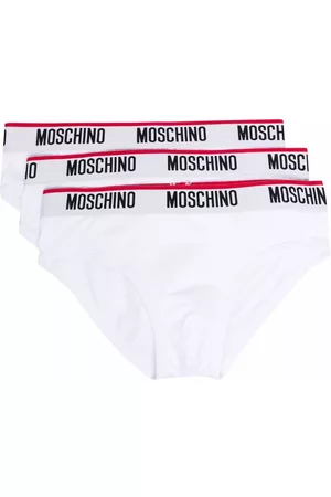 Moschino Logo-waistband three-pack briefs