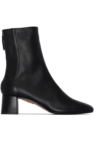 Aquazzura Saint Honore 50mm leather boots