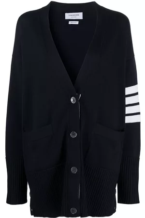 Thom Browne Oversized 4-Bar stripe cardigan