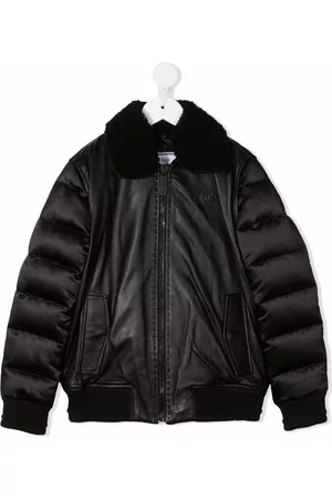 Philipp Plein Iconic Plein padded-panel bomber jacker