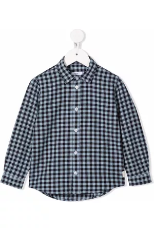 KNOT Kentaro gingham-check print shirt