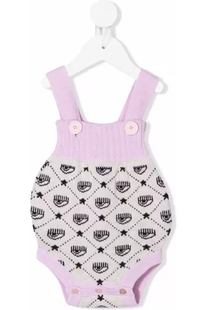 Chiara Ferragni Intarsia-knit ribbed-trim shorties