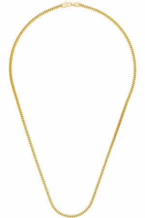 TOM WOOD Curb Chain M -plated sterling silver necklace