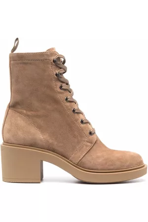 Gianvito Rossi Foster 45mm suede lace-up boots