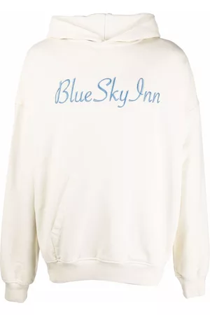BLUE SKY INN Logo-embroidered cotton hoodie