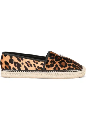 Dolce & Gabbana Leopard-print logo-tag espadrilles