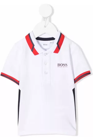 HUGO BOSS Logo-print cotton polo shirt