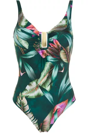 Lygia & Nanny Mirassol leaf-print swmsuit