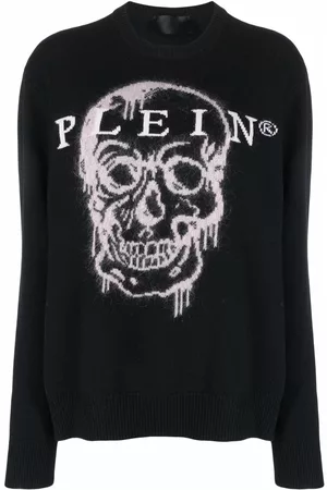 Philipp Plein Intarsia-knit skull jumper