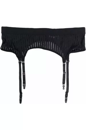 MAISON CLOSE Porte-Jarretelles striped suspenders