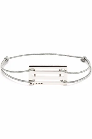 Le Gramme Punched cord bracelet