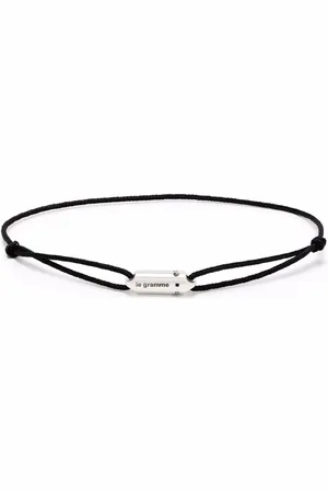 Le Gramme Logo capsule cord bracelet