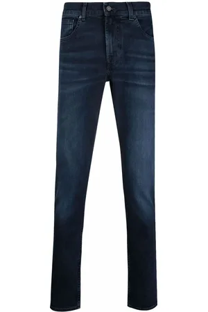 7 For All Mankind Mid-rise straight-leg jeans