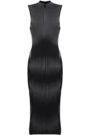 MAISON CLOSE Bande à Part striped midi dress