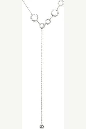 Christofle Idole de sterling five-ring lariat necklace