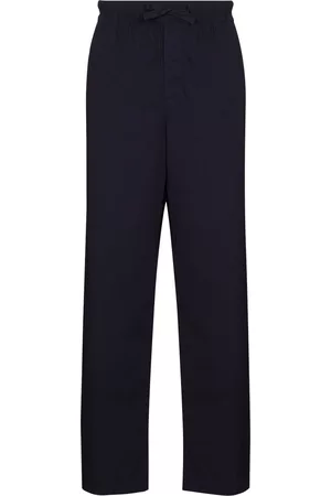 Tekla Drawstring poplin pajama trousers
