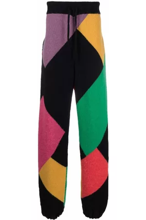 Palm Angels X Missoni Sport colour block knitted track pants