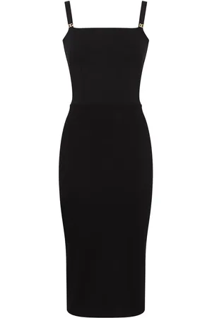 Dolce & Gabbana Logo-appliqué sleeveless midi dress
