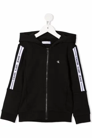 Calvin Klein Logo-print zip-up hoodie