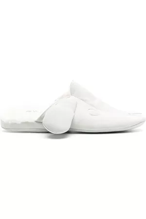 Thom Browne Women Slippers - Hector shearling-lined slippers