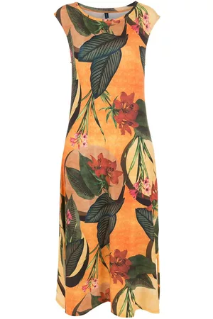Lygia & Nanny Floral leaf print midi dress