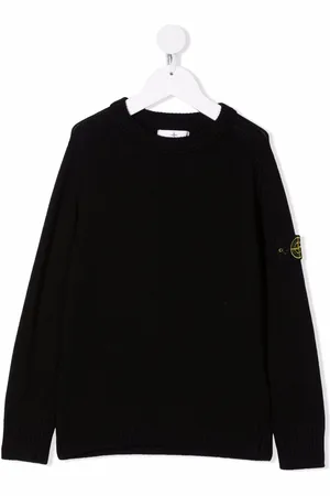 Stone Island Logo-patch knitted jumper
