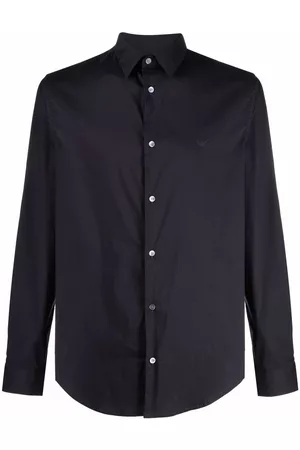 Emporio Armani Logo-patch longsleeved shirt