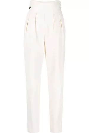 Philipp Plein High-waisted leather trousers
