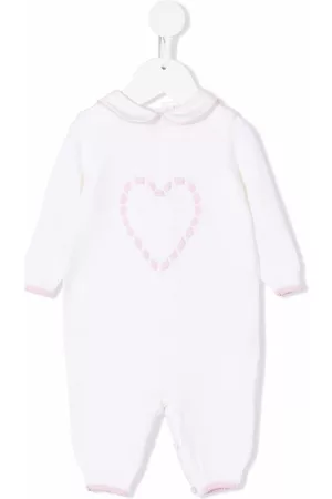 SIOLA Heart embroidered-logo rompers