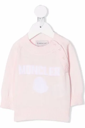 Moncler Long-sleeved logo knit jumper