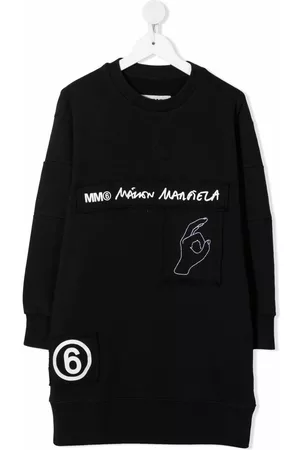Maison Margiela Logo-tape midi sweater dress
