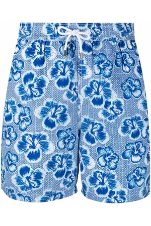 Hackett Floral-print drawstring-waist swim shorts