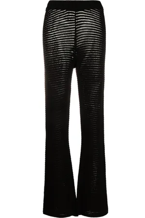 Nanushka Bazia crochet-knit slim trousers