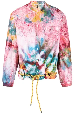 ROMEO HUNTE Tie-dye drawstring shirt