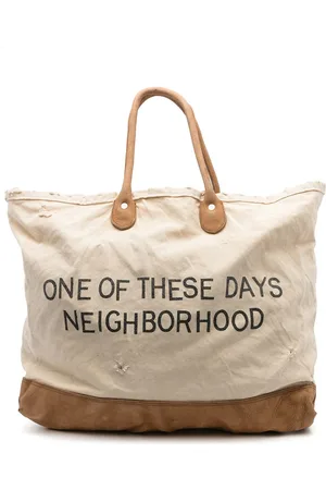 NEIGHBORHOOD Graphic-print canvas tote