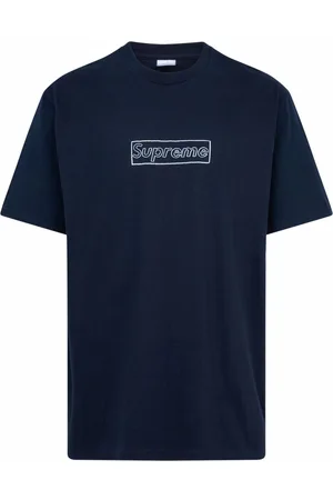 Supreme X KAWS Chalk Logo crew neck T-shirt