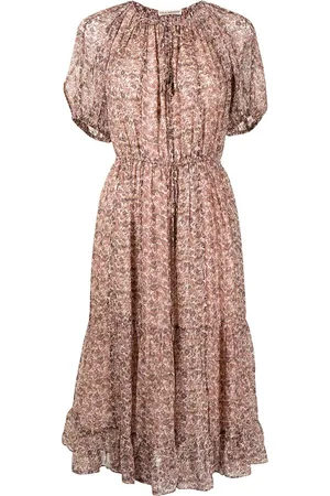 ULLA JOHNSON Berenice floral-print silk dress
